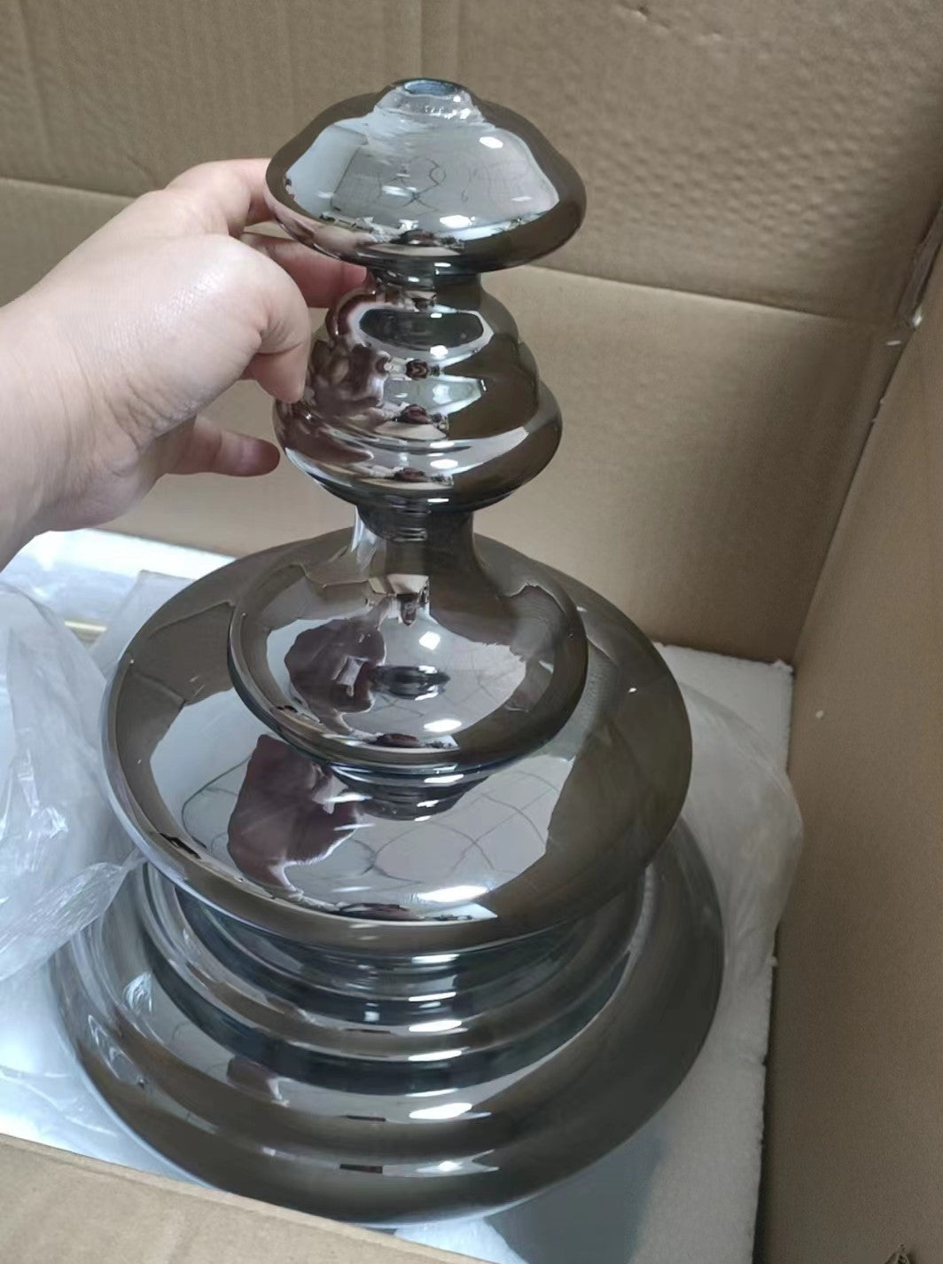 Moderne Grijze Glas Sterrenhemel Hanglamp
