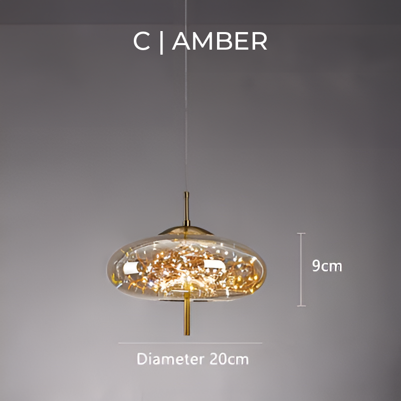 Essence | Exquisite Bruin Glas Hanglamp