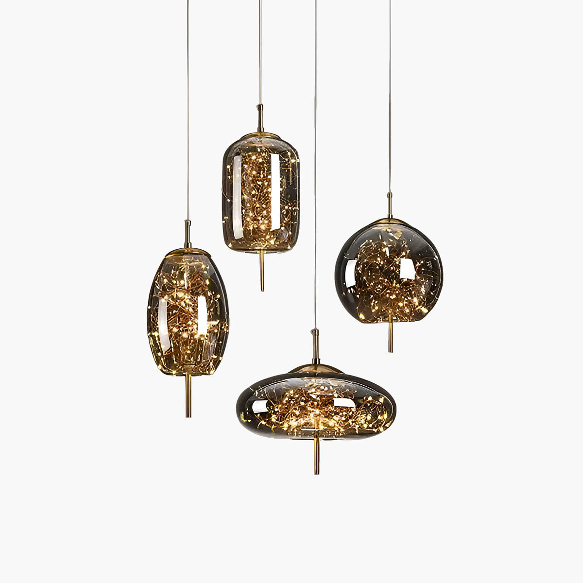 Essence | Exquisite Bruin Glas Hanglamp