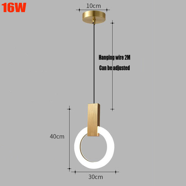 Nordic Ring Led Hanglamp