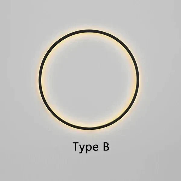 LumiRing - Minimalistische ronde Wandlamp