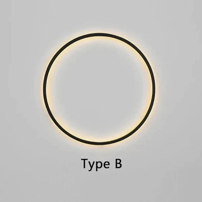 LumiRing - Minimalistische ronde Wandlamp