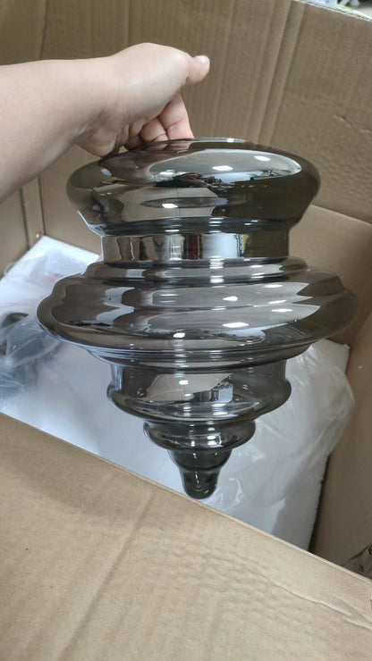 Moderne Grijze Glas Sterrenhemel Hanglamp