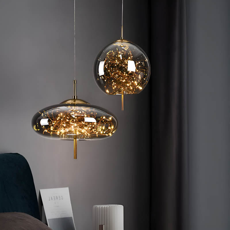 Essence | Exquisite Bruin Glas Hanglamp